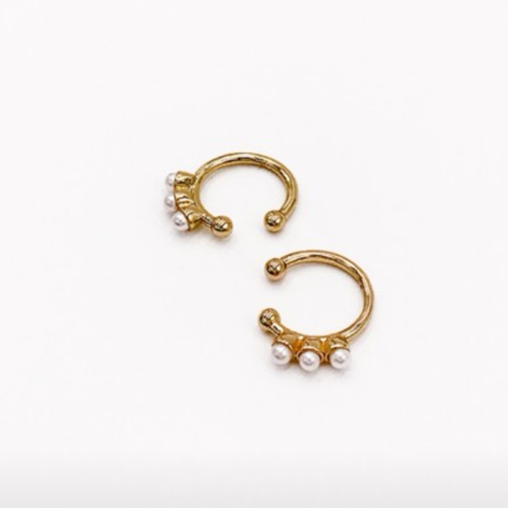 J Bubs pearl ear cuffs